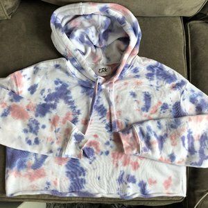 Cropped Tie Dye Sweatshirt